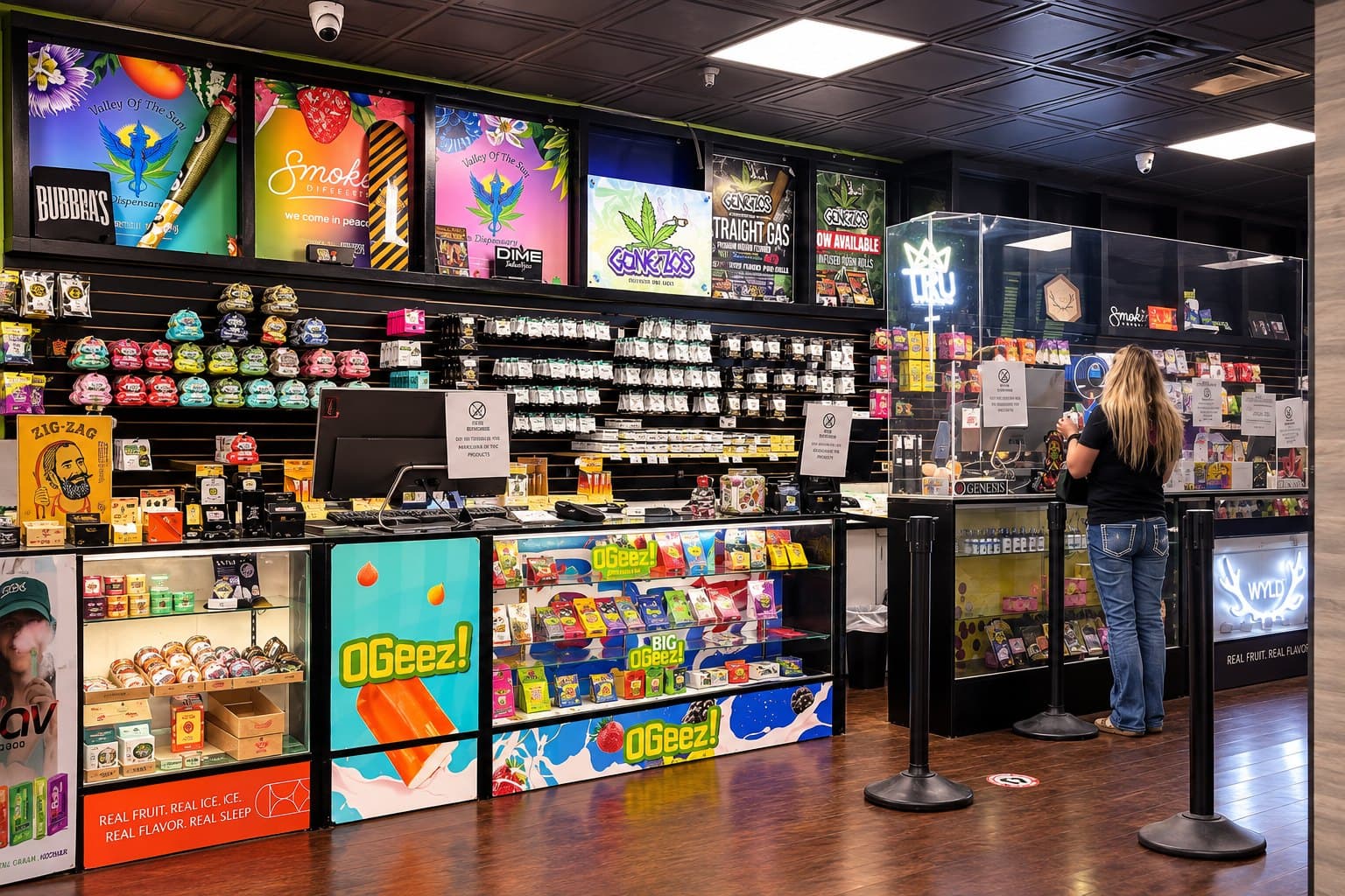 The Valley of the Sun sales floor and counter