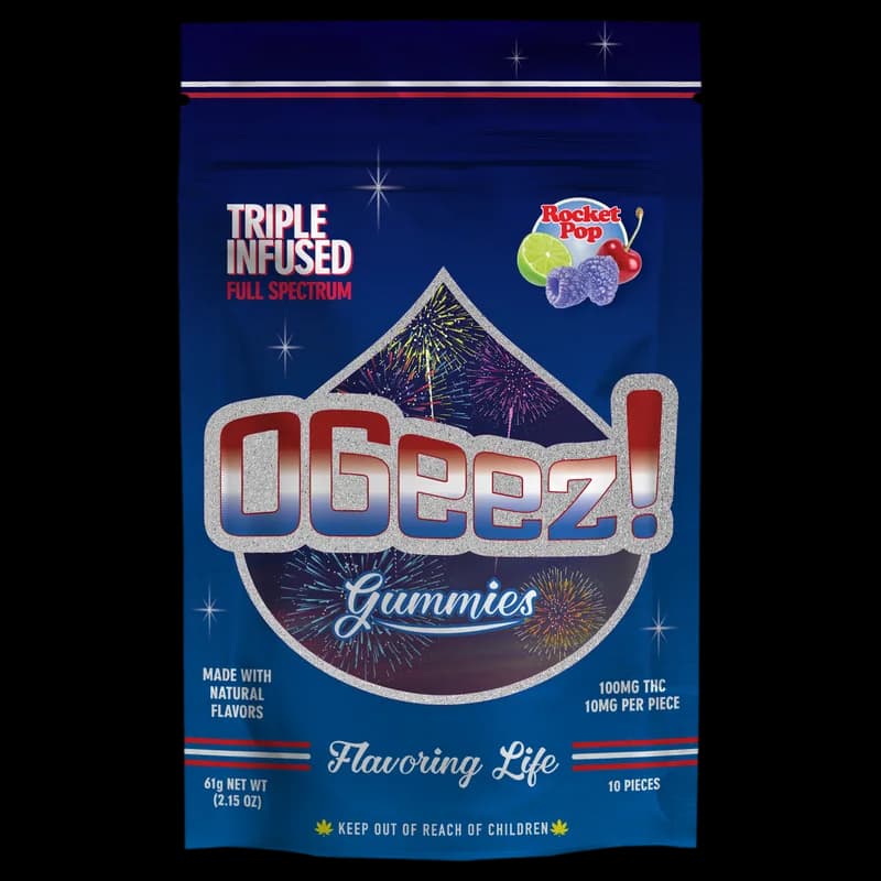 OGEEZ - TRIPLE INFUSED ROCKET POP 100MG